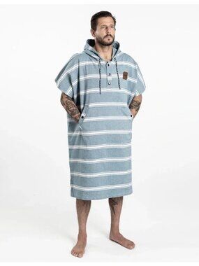 Slowtide Men's Striped Surf Changing Poncho - Size L/XL